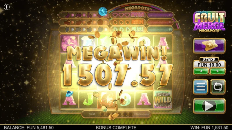 Fruit Merge Megapots - রাউন্ডে বড় জয়